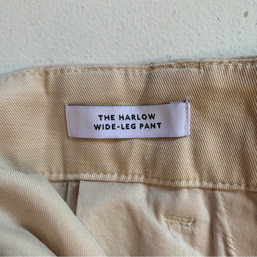 Madewell The Harlow Wide Leg Pant in Harvest Moon Size 16 NWT Beige Off White - Picture 13 of 17
